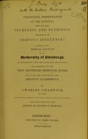 view Appendix to Dr. Knox's anatomical and physiological memoirs / [R. Knox].