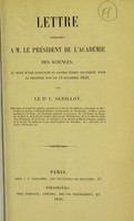 view Lettre adressée a M. le Président de l'Académie des Sciences, au sujet d'une operation de gastro stomie pratiquée pour la première fois le 13 novembre 1849 / par le Dr. C. Sédillot.
