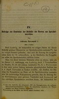 view Beiträge zur Kenntniss der Beihülfe der Nerven zur Speichelsecretion / von Johann Czermak.