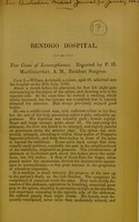 view Two cases of leucocythemia / reported by P.H. MacGillivray, A.M.