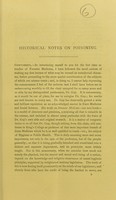 view Historical notes on poisoning.