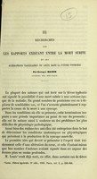 view Recherches sur les rapports existant entre la mort subite et les altérations vasculaires du cœur dans la fièvre typhoïde / par Georges Hayem.