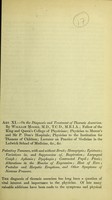 view On the diagnosis and treatment of thoracic aneurism / by William Moore, M.D.