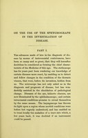 view On the use of the sphygmograph in the investigation of disease / by Balthazar W. Foster, M.D.