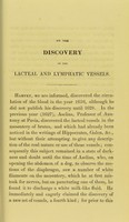 view [On the discovery of the lacteal and lymphatic vessels].