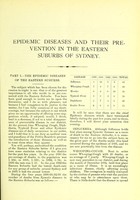 view Epidemic diseases and their prevention in the eastern suburbs of Sydney : paper read before the Eastern Suburbs Medical Association of Sydney, January 25, 1895.