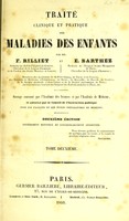 view Traité clinique et pratique des maladies des enfants / par F. Rilliet et E. Barthez.