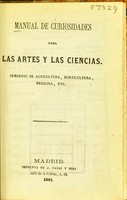 view Manual de curiosidades para las artes y las ciencias : secretos de agricultura, horticultura, medicina, etc.
