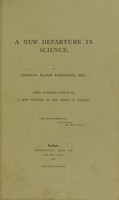 view New chapter in the story of nature / by Charles Bland Radcliffe.