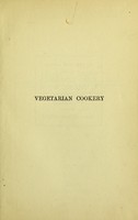 view Vegetarian cookery / by Florence A. George.