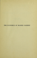 view The economics of modern cookery, or, A younger son's cookery book / by M.M. Mallock.