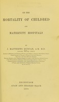 view Researches in obstetrics / by J. Matthews Duncan.
