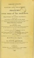 view Observations on the nature and treatment of fractures of the upper third of the thigh-bone, and of fractures of long standing.