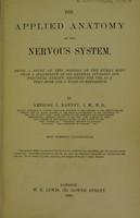 view The applied anatomy of the nervous system ... / by Ambrose L. Ranney.