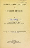 view Genito-urinary surgery and venereal diseases / by J. William White and Edward Martin.