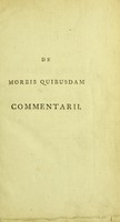 view De morbis quibusdam commentarii / auctore Clifton Wintringham.