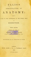 view Demonstrations of anatomy : being a guide to the dissection of the human body / by G.V. Ellis.