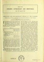 view Operations for non-malignant disease of the stomach : report on 334 cases ... / by B.G.A. Moynihan.