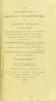 view On the duties of a medical practitioner / by James Lucas.