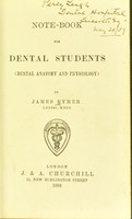 view Notebook for dental students (dental anatomy and physiology).