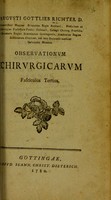 view Observationum chirurgicarum : fasciculus tertius.