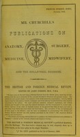 view The principles and practice of obstetric medicine and surgery, in reference to the process of parturition / by Francis H. Ramsbotham.