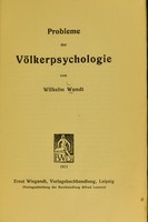 view Probleme der völkerpsychologie.