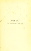 view Worry: the disease of the age.