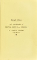 view Medical essays : 1842-1882 / by Oliver Wendell Holmes.