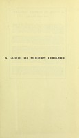 view A guide to modern cookery / by A. Escoffier.