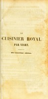 view Le cuisinier royal / par Viart, homme de bouche.