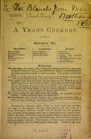 view [A year's cookery].