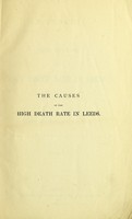 view An inquiry into the causes of the high death rate in Leeds / by James Braithwaite.