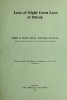 view Loss of sight from loss of blood / by George H. Oliver, assistant surgeon, Royal Eye and Ear Hospital, Bradford.