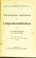 view Therapeutisches Taschenbuch der Lungenkrankheiten / von Wolfgang Siegel.