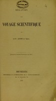 view Relation d'un voyage scientifique / par le Dr. A. Quadri.