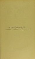 view De l'enclavement de l'iris consécutif a l'extraction de la cataracte : principalement d'après la méthode française / par le Dr. Borry.