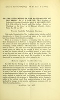 view On the regulation of the blood-supply of the brain / by C. S. Roy and C. S. Sherrington.