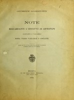 view Note riguardanti l'effetto di optotypi costanti o variabili sopra fondo variabile o costante / Giuseppe Albertotti.