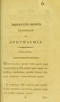 view Dissertatio medica inauguralis : de ophthalmia.