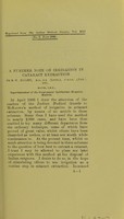 view A further note on irrigation in cataract extraction / by R. H. Elliot.