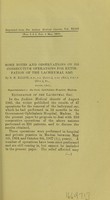 view Notes and observations on 310 consecutive operations for extirpation of the lachrymal sac / by R. H. Elliot.