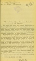 view Fall von beiderseitigen Corneoscleraldermoid / von B. Wicherkiewicz.