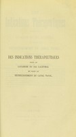 view Des indications thérapeutiques dans le catarrhe du sac lacrymal et dans le rétrécissement du canal nasal : observations / par H. Romiée.