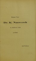 view Zur Casuistik der Tumoren des Bulbus : inauguraldissertation zur Erlangung der Doctorwürde / durch Robert Nauwerck.