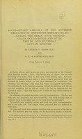 view Round celled sarcoma of the anterior mediastinum : extensive metastases, including the brain, both choroid coats, oculo-motor and optic nerves, and external ocular muscles / by Arthur V. Meigs and G. E. de Schweinitz.