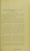 view Ocular affections due to nasal disease / by Henry Eales.