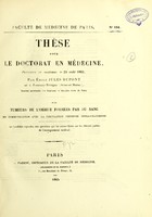 view Des tumeurs de l'orbite formées par du sang, en communication avec la circulation veineuse intra-cranienne : thèse pour le doctorat en médecine / par L. Fleys.