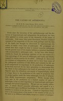 view The causes of asthenopia / by D. B. St. John Roosa.