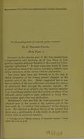 view On the pathogenesis of anterior polar cataract / by E. Treacher Collins.